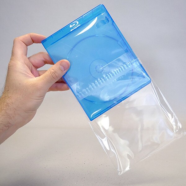 Protective clear poly sleeves to go